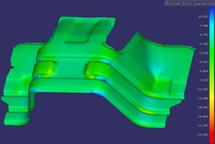 Stress analysis simulated on form station using Dynaform software